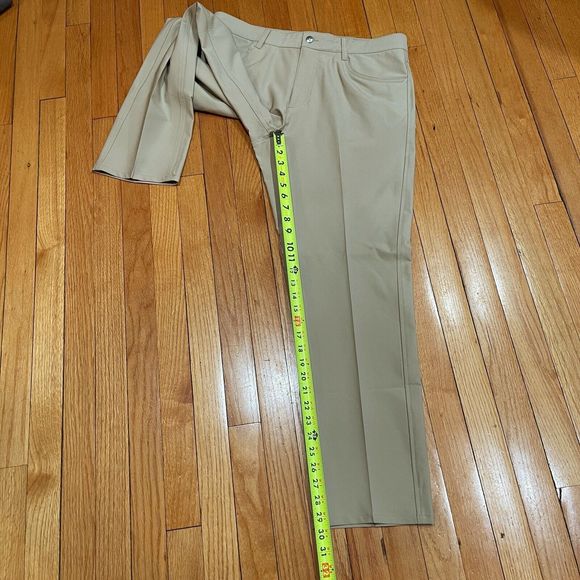 FootJoy FJ Athletic Fit Mens Golf Pants Size 35x30 Performance Chino Flat Front - Picture 6 of 12